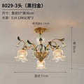 DecorBites™ Glass Flower Chandelier: Elegant Retro High-End Lobby Main Light for Home, Restaurant
