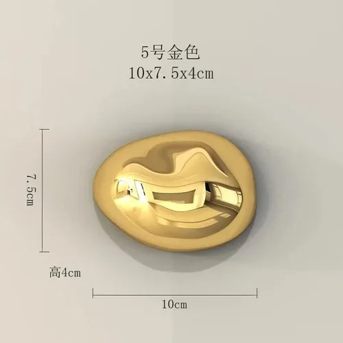 DecorBites™ 3D Stone Wall Ornaments: Room Aesthetics & Decoration - Plating Craft Stone Pendants