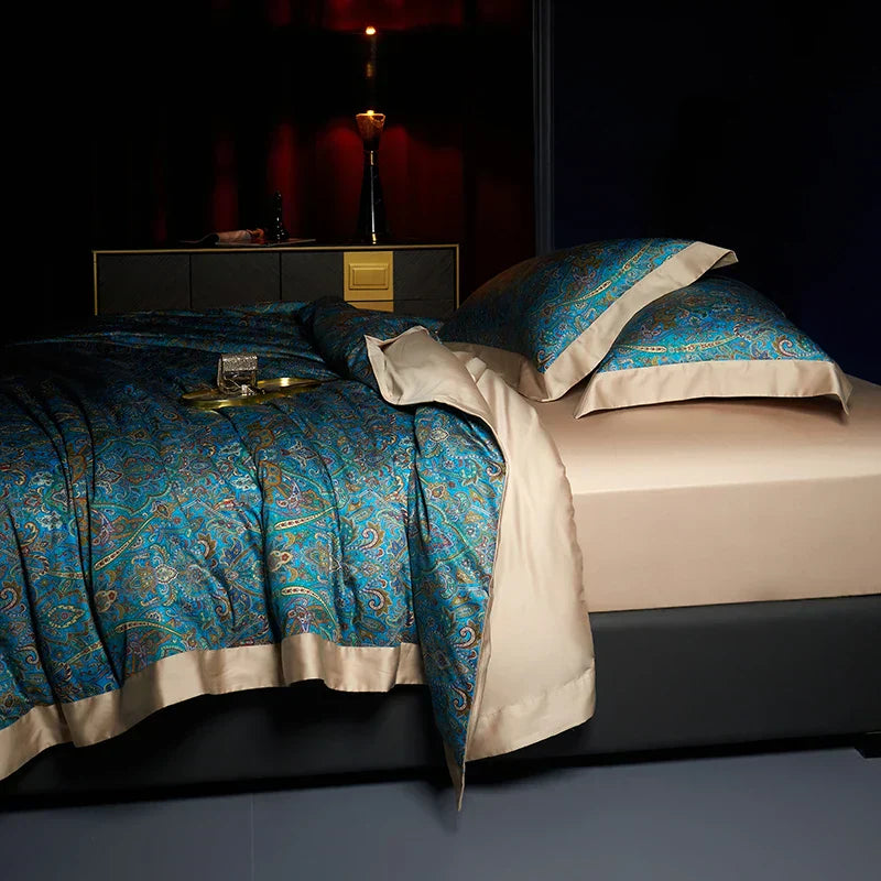 DecorBites™ Bohemian Style 1000TC Egyptian Cotton Bedding Set with Digital Printing