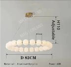 Nordic Magic Bean Round Gold Pendant Light