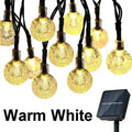 DecorBites™ Crystal Fairy Solar String Lights: 8 Modes Waterproof Outdoor Patio Decor.