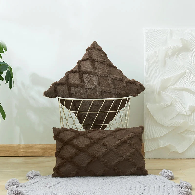 DecorBites™ Diamond Embroidery Cushion Cover for Modern Home Decor