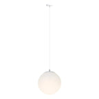 Frosted White Acrylic Globe Pendant Light