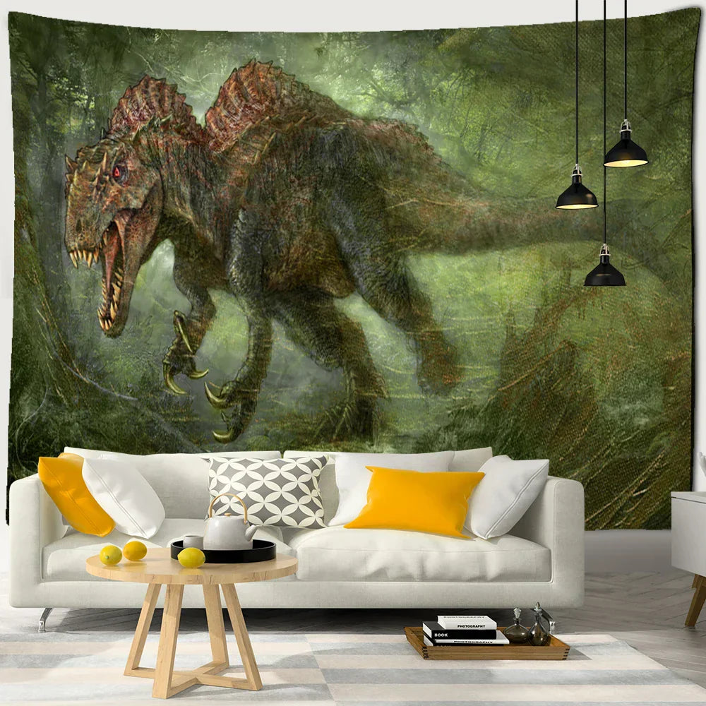 DecorBites™ Cute Skeleton Tapestry: Psychedelic Boho Wall Hanging for Retro Room Decor