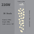 Nordic Glass Staircase Chandelier Pendant Light