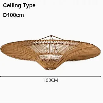 DecorBites™ Handmade Rattan Pendant Light for Dining Room, Living Room, Bedroom, Hotel