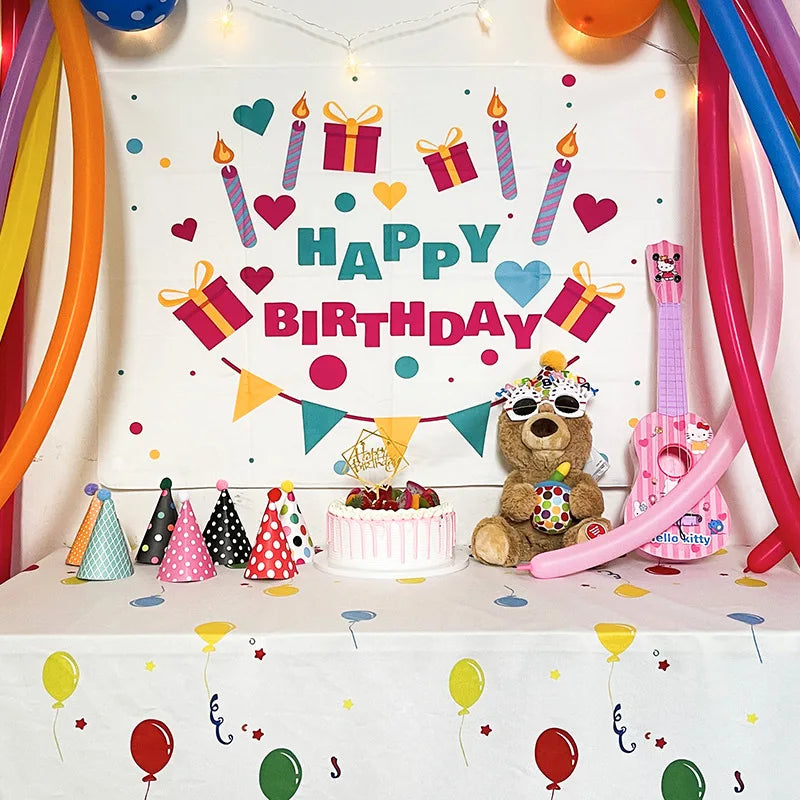 DecorBites™ Birthday Wall Tapestry Decoration Party Bedroom Hanging Cloth