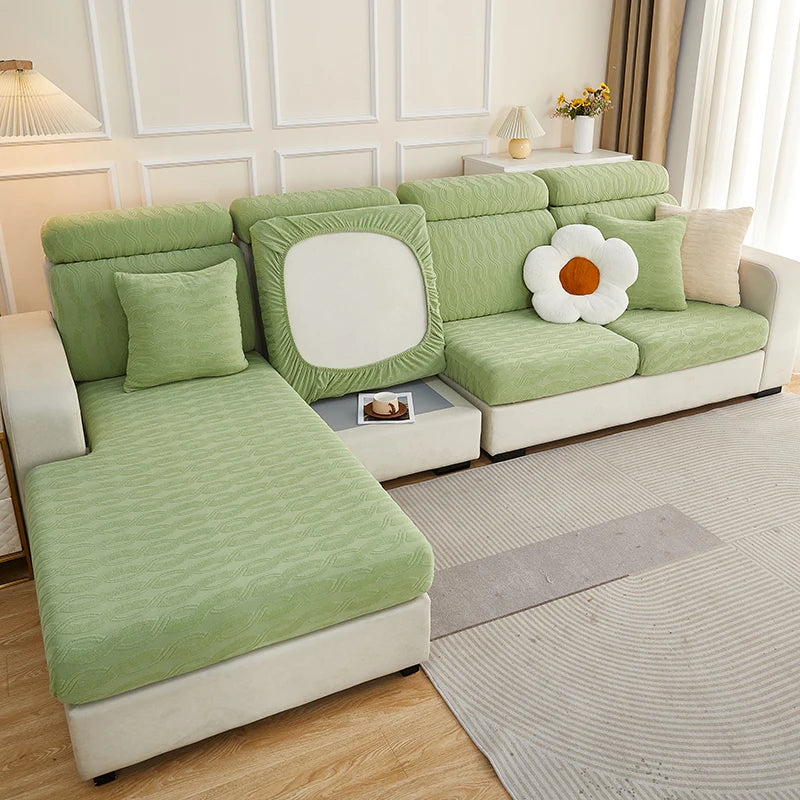 DecorBites™ Jacquard Sofa Seat Cover Furniture Protector Stretch Washable Slipcovers