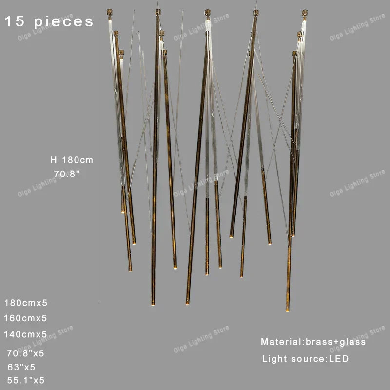 مصباح DecorBites™ الصناعي الاسكندنافي LED المعلق لديكور غرفة الطعام