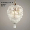 DecorBites™ French Balloon Crystal Pendant Lights for Luxury Home Decor