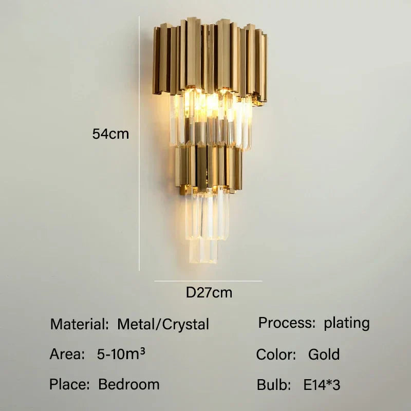 DecorBites™ Crystal Oval Ceiling Chandelier LED Lights Bedroom Living Room Lighting