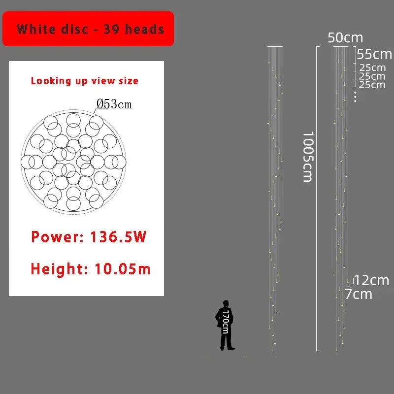 DecorBites™ 2024 Nordic Minimalist Ceiling Chandelier - Trendy Living Room Lighting Decor