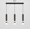 Modern Long Double Spotlight Pendant Light in Black/Gold
