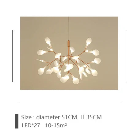 DecorBites™ Luxe Chandelier: ثريا إسكندنافية عصرية لغرفة المعيشة وتناول الطعام