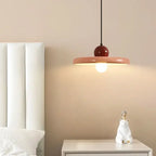 French Cream Flying Saucer Metal Pendant Light