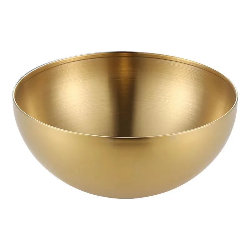 DecorBites™ Stainless Steel Mixing Bowls Set for Soup Salad Noodle Ramen Rice
