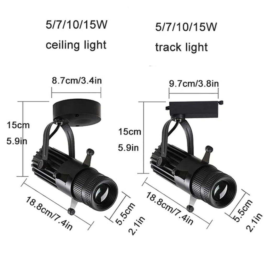 DecorBites™ Adjustable Aperture LED Spotlight 5/7/10/15W - Ideal for Bar, Shop & Commercial Use