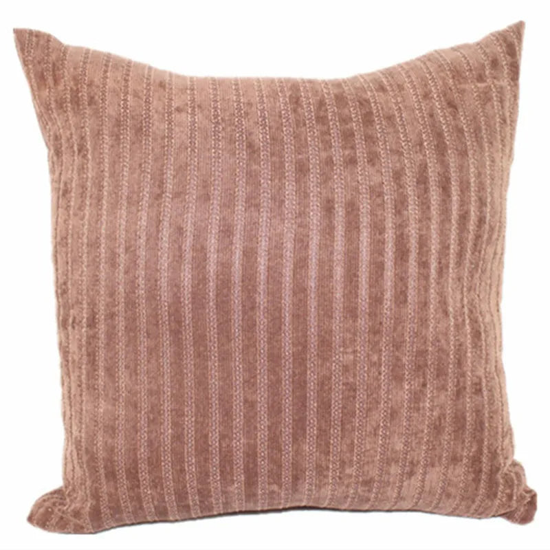DecorBites™ Corduroy Pillow Cover: Striped Cushion for Sofa Bed - Nordic Home Decor