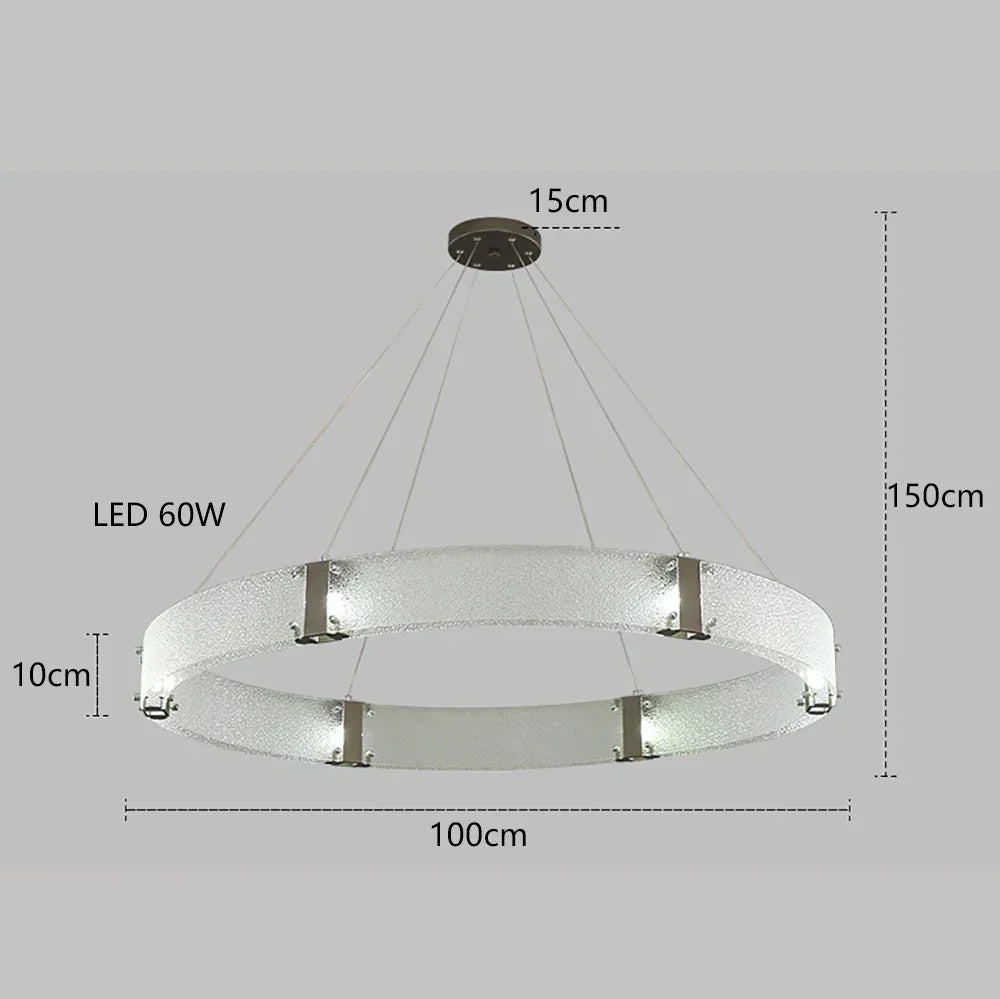 ثريا DecorBites™ الذهبية بإضاءة LED لإضاءة غرفة المعيشة الفاخرة