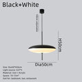DecorBites™ Black Acrylic Pendant Light: Modern Italy Style for Kitchen, Dining Room, Hotel, Bar