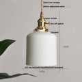 DecorBites™ Brown Wood Ceramic Tassel LED Pendant Lights for Modern Interior Lighting