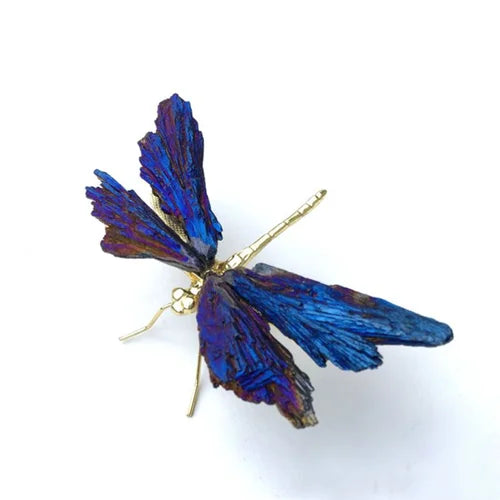 DecorBites™ Crystal Dragonfly Handmade Natural Crystal Decorative Figurines