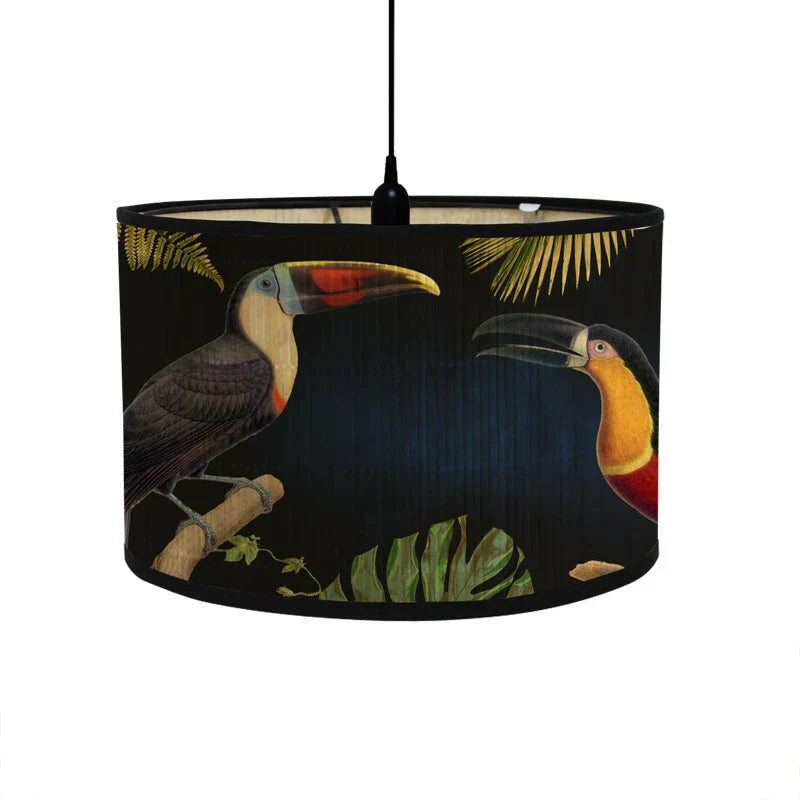 DecorBites™ Bamboo Pendant Light: Retro Chandelier for Home Cafe Bar Decor