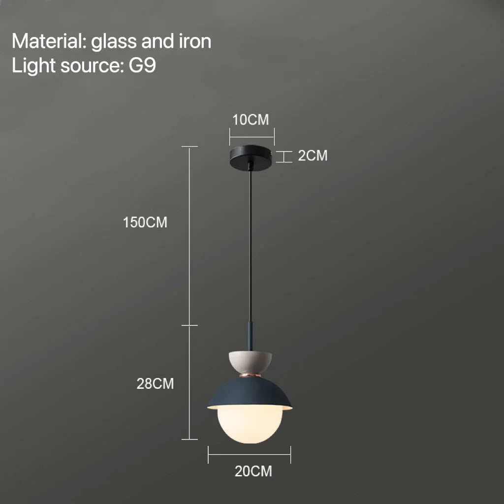 DecorBites™ Glass Ball Pendant Lamp: Modern Nordic Light Fixture for Home Decor, Kitchen, Dining, Bedroom