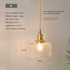 Nordic Glass Pendant Light in Brown and Polished Chrome