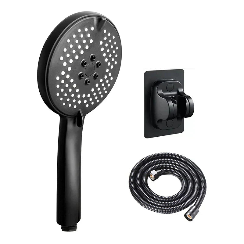 DecorBites™ 3-in-1 Pressure Boost Shower Head with Hose Base - Large Water Yield