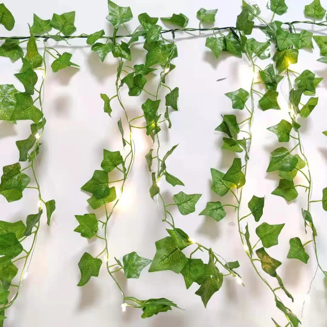DecorBites™ Green Silk Hanging Christmas Garland for Home and Garden Decor