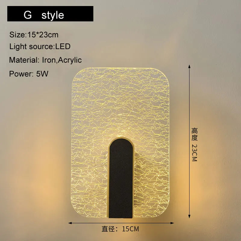 DecorBites™ LED Wall Lamp 5W Modern Nordic Sconce Lights for Bedroom Living Room