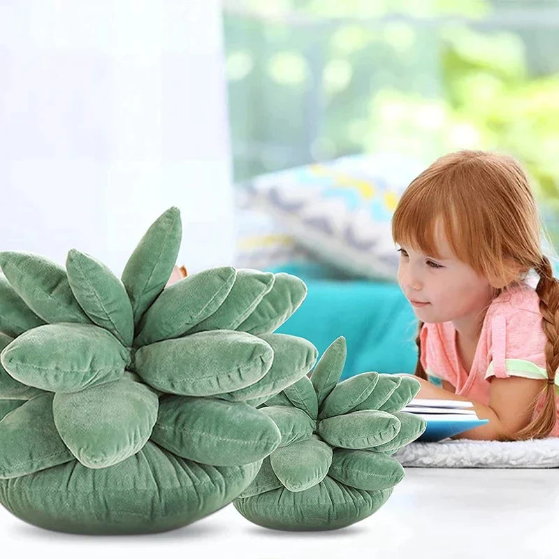 DecorBites™ 3D Succulent Cactus Pillow Plush Cushion for Living Room Decor