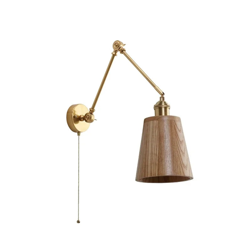DecorBites™ Copper Swing Arm Wall Lights Sconce Up Down LED Modern Ceramic Lampshade