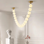 Nordic Beaded Alloy Pendant Light