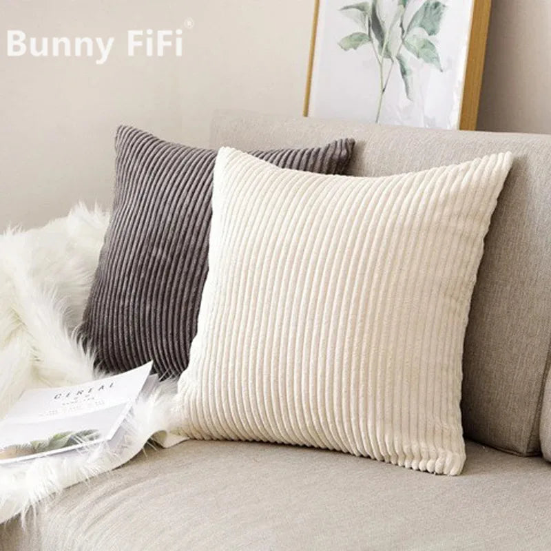 DecorBites™ Corduroy Striped Cushion Cover 30x50/40/45/50/55/60cm - Home Sofa Décor