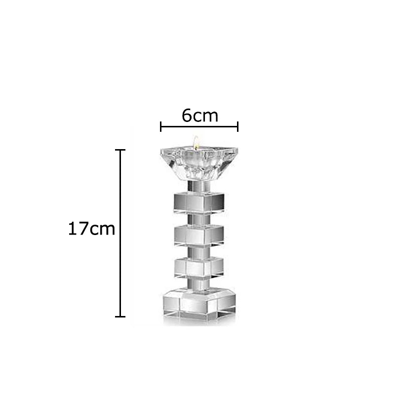 DecorBites™ Crystal Candle Holder Desk Decoration Home Aroma Container