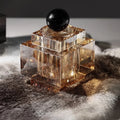 DecorBites™ Geometric Crystal Storage Jar: Clear Cubic Square Container for Home Decoration