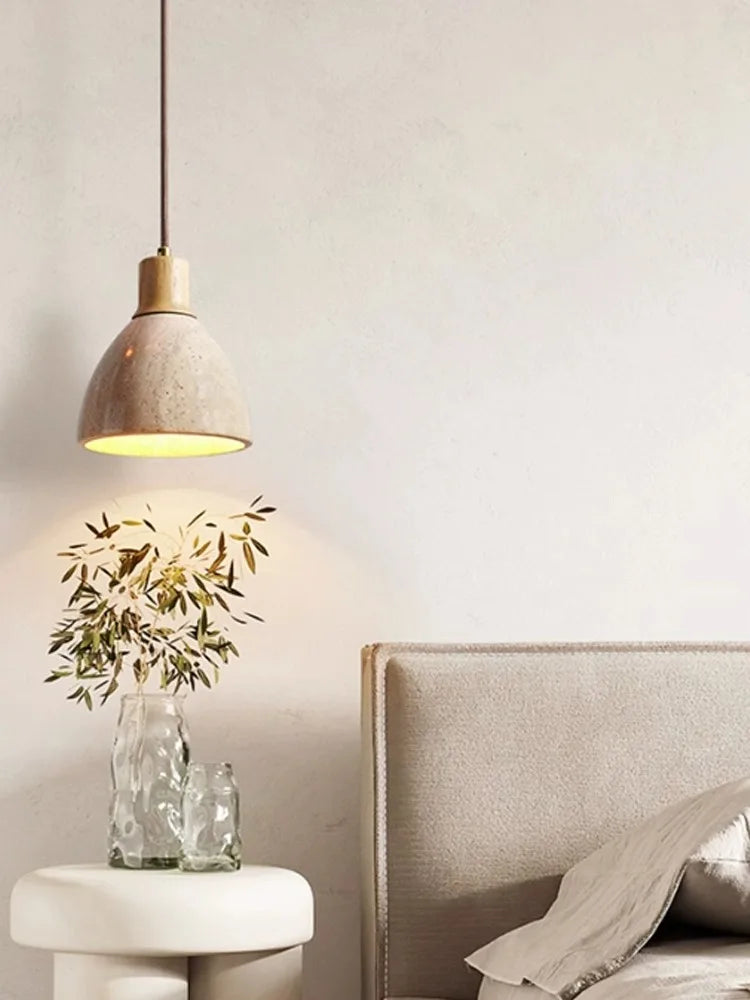 مصباح علاقي بتصميم كهف ياباني أصفر من DecorBites™ لغرفة النوم والمطعم والبار