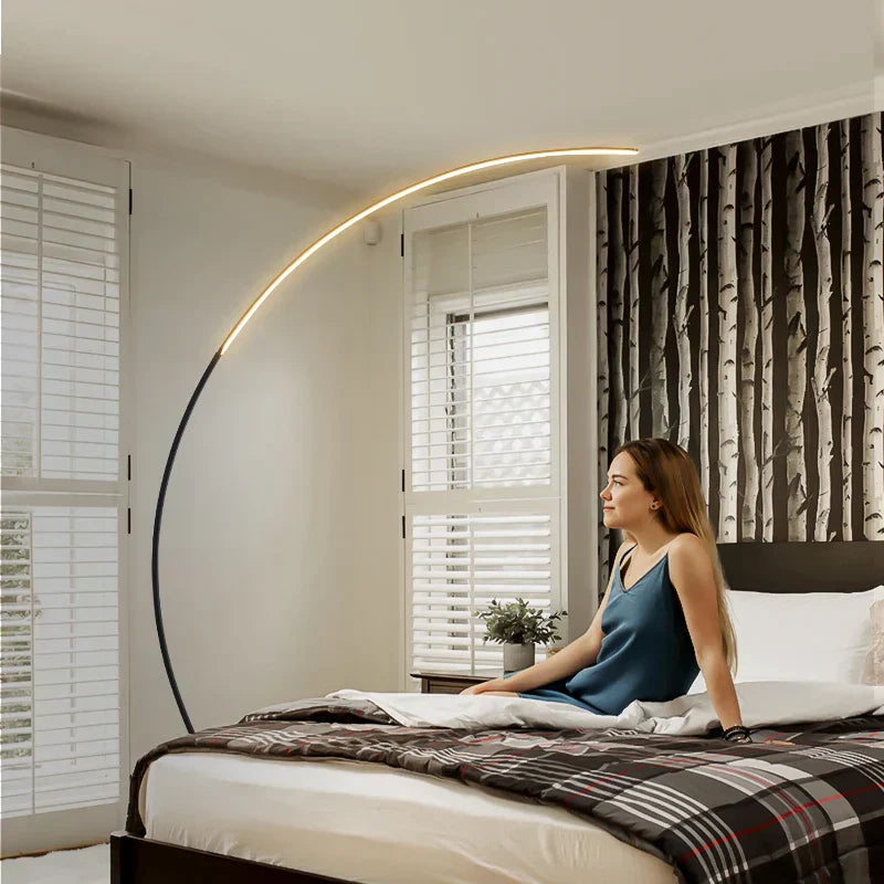 مصباح أرضي LED DecorBites™ قابل للتعتيم بجهاز تحكم عن بعد، بإضاءة RGB لغرفة المعيشة وغرفة النوم