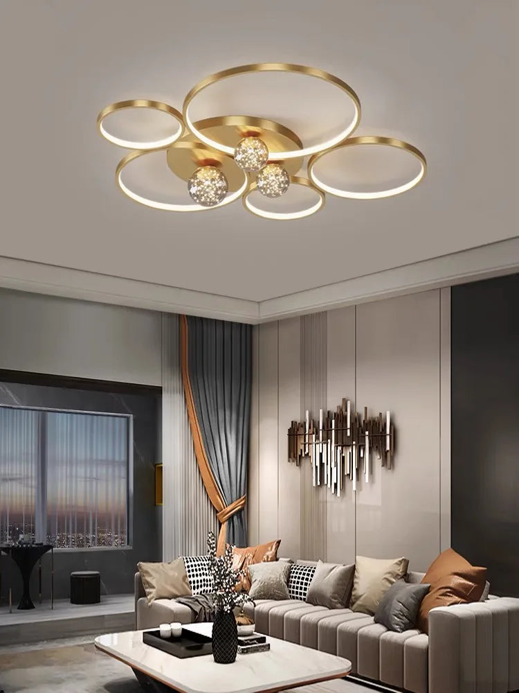 DecorBites™ Gypsophila Chandelier: Modern Ceiling Mounted Light for Home, Living Room, Bedroom