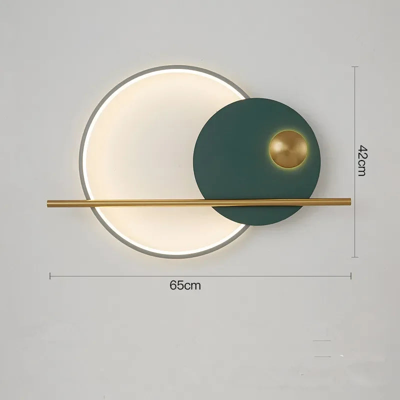 DecorBites™ Circular Sofa Luxury Wall Lamp: Simple Modern Nordic Bedroom Lighting