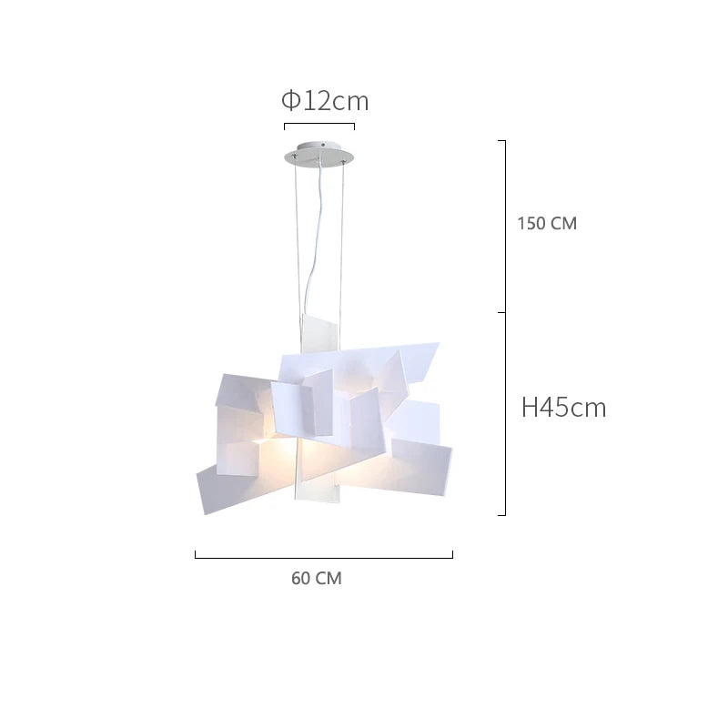 DecorBites™ Acrylic Leaf Pendant Lamps: Modern Ceiling Hanging Light for Kitchen Island & Living Room