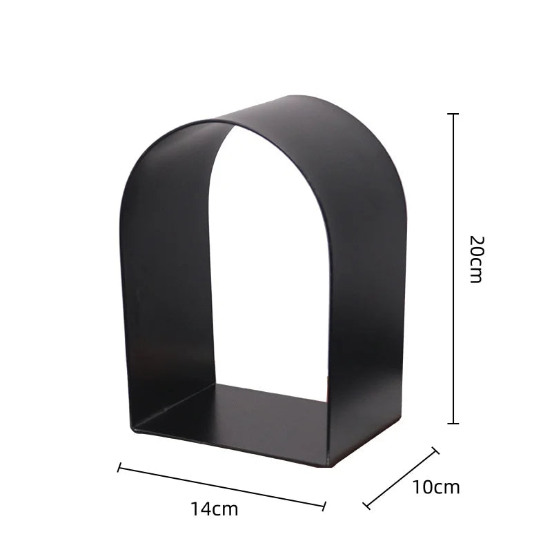 DecorBites™ Golden Arches Metal Sculpture Room Decoration Geometric Handicraft Figurine