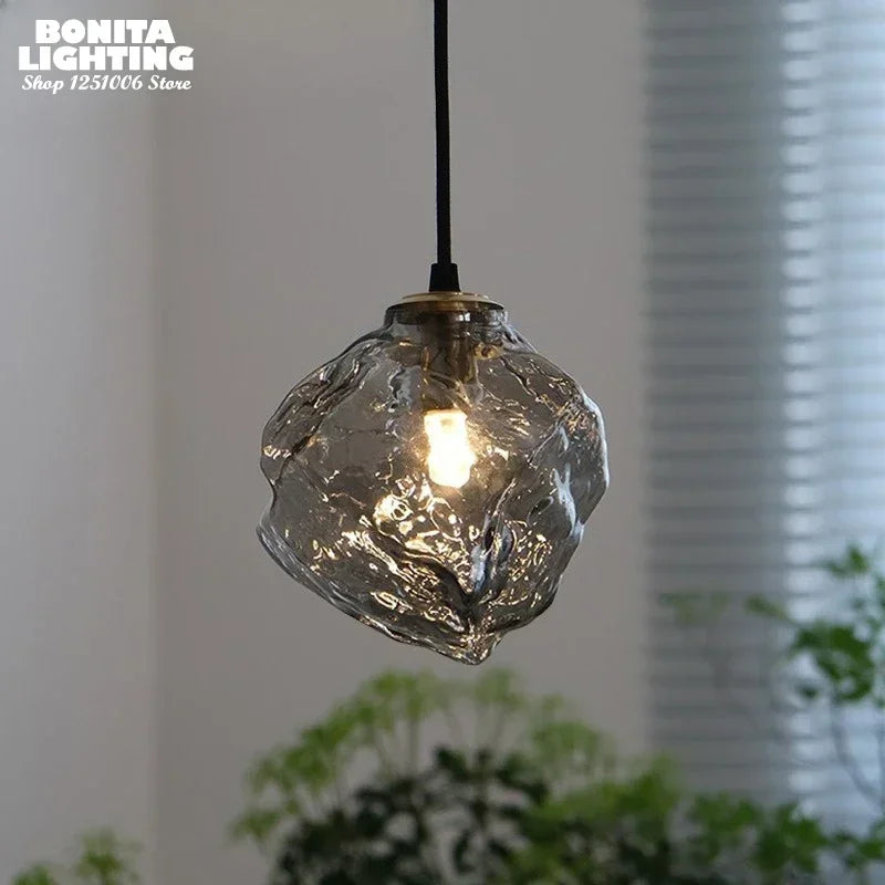 Nordic Ice Crystal Glass Pendant Light