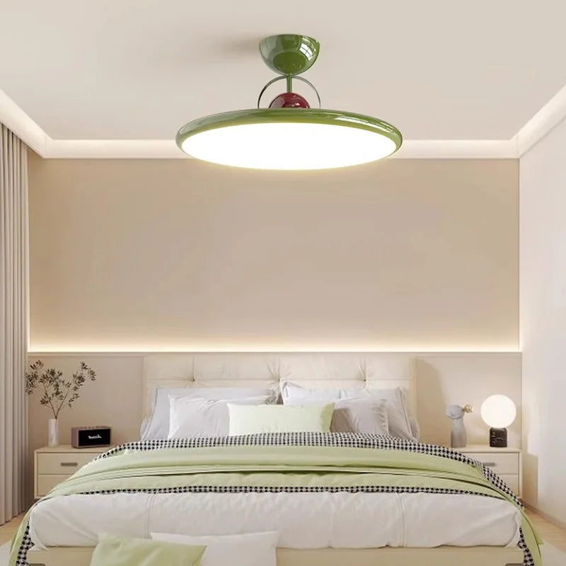 مصباح سقف LED من الحديد الكريمي نورديك من DecorBites™ - مصابيح داخلية للديكور
