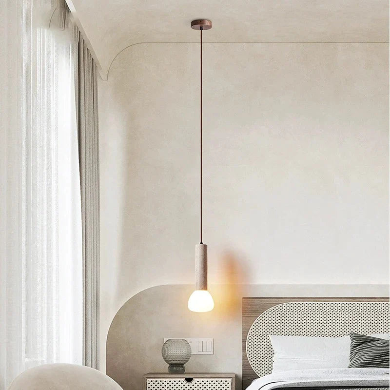 DecorBites™ Cream Style Chandelier Living Room Led Pendant Lamp for Bedroom & TV Background