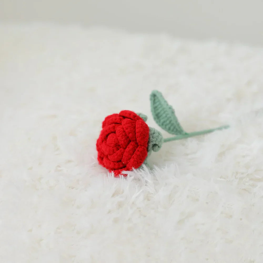 باقة ورد منسوجة DecorBites™ لافعلها بنفسك هدية كروشيه لعيد الأم أو الزفاف