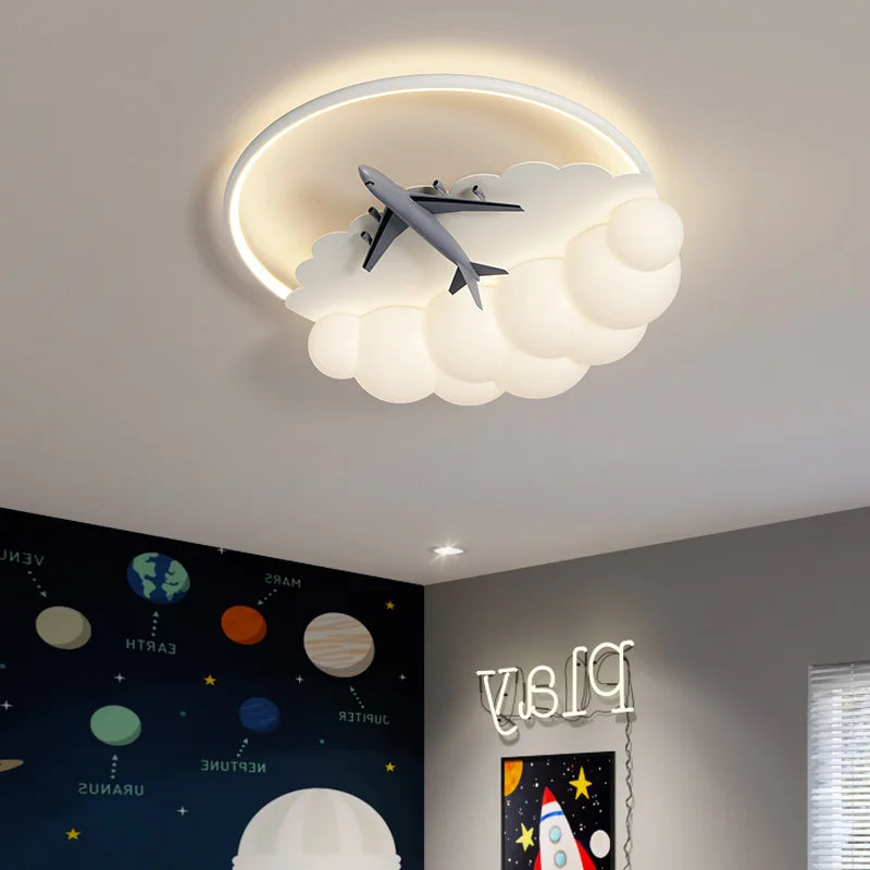 أضواء الثريا LED على شكل طائرة من DecorBites™ لديكور المنزل العصري والإضاءة الداخلية