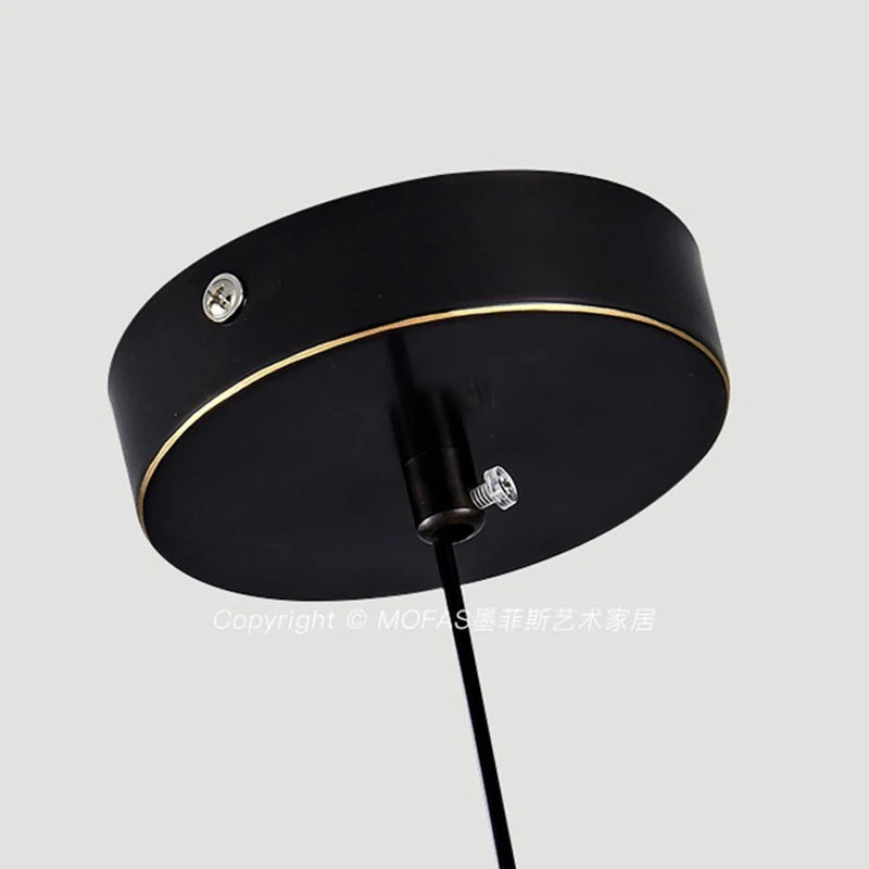Modern Gold Pendant Light With Acrylic Shade